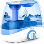 Mooka Humidifier for Bedrooms & Massive Rooms, 5L (1.32Gal) Ultrasonic Cool Mist Humidifier for Infants, Lasts as much as 50 Hours, Quiet Operation, Auto Shut-Off (BPA-Free)